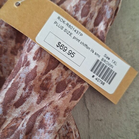 ROKOKO Brown  mini‎ dress tunic size 1X - Picture 8 of 8